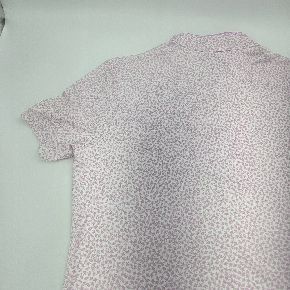 Women's Greg Norman PlayDry Short Sleeve Mock Neck Shirt Medium Napa Valley Pink - Picture 9 of 11